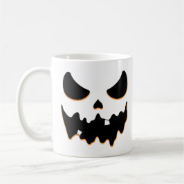 Taza De Café Calabaza Cara de miedo