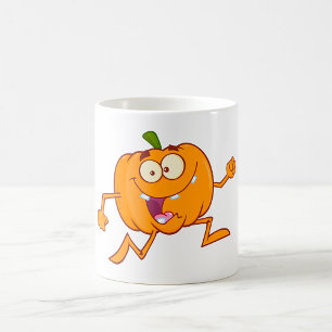 Taza De Café Calabaza Corriendo