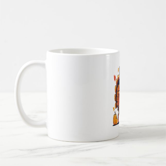 Taza De Café Calabaza de Acción de Gracias de la Tripulación de (Izquierda)