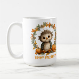 Taza De Café Calabaza de búho lindo Feliz diseño de Halloween