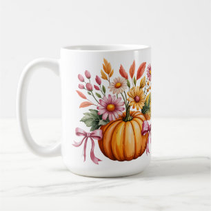 Taza De Café Calabaza de color de agua camiseta de Halloween -