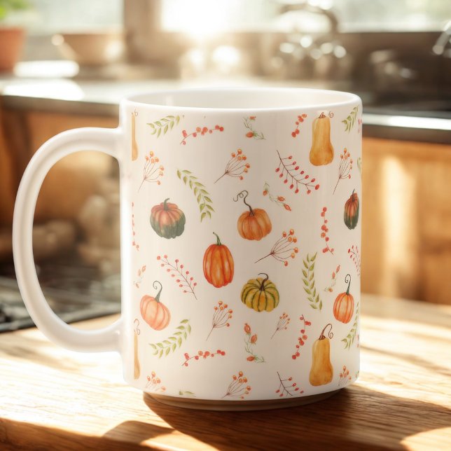 Taza De Café Calabaza de cosecha de otoño (Subido por el creador)