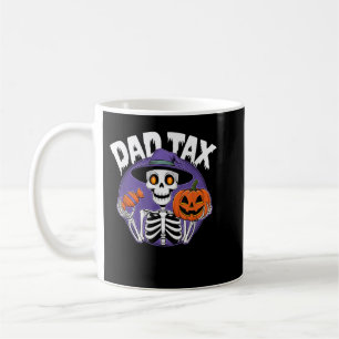 Taza De Café Calabaza de Halloween con esqueleto de impuestos p