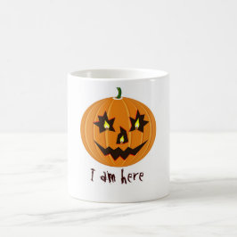 Taza De Café calabaza de halloween con velas dentro