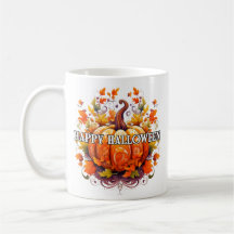 Calabaza de Halloween de otoño decorativa colorida