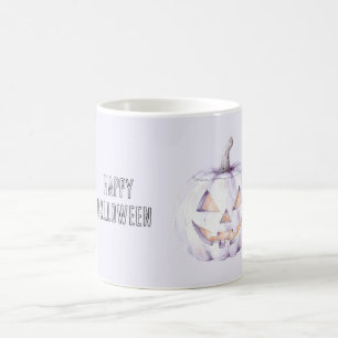 Taza De Café Calabaza de Halloween lavanda