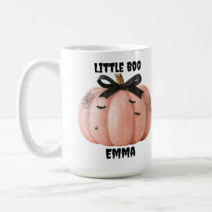 Taza De Café Calabaza de Halloween personalizada de Little Boo