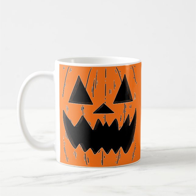 Taza De Café Calabaza de Jack naranja (Izquierda)