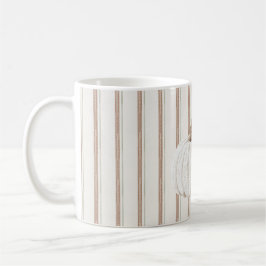 Taza De Café Calabaza de Knit Blanco de Otoño
