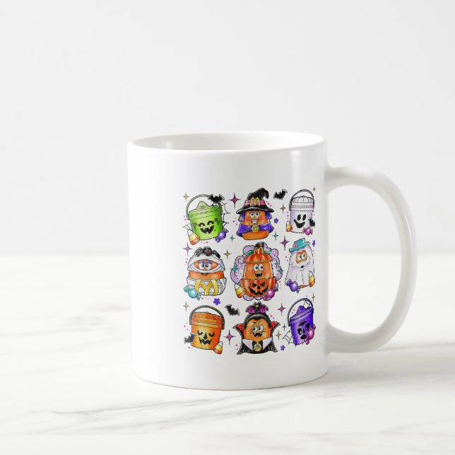 Taza De Café Calabaza de nuggets de pollo Halloween cosecha de  (Derecha)