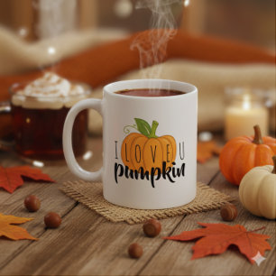 Taza De Café Calabaza de otoño, me encanta decir