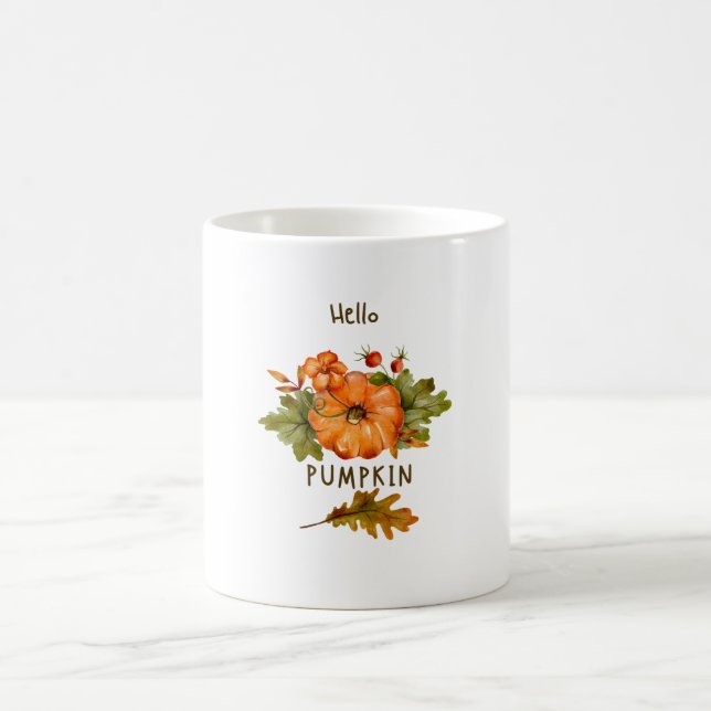 Taza De Café calabaza de saludo (Centro)