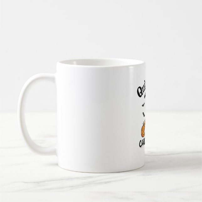 Taza De Café Calabaza divertida de Boo-Ghost de la tripulación  (Izquierda)