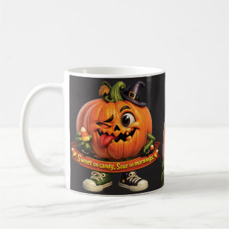 Taza De Café Calabaza Divertida de Halloween