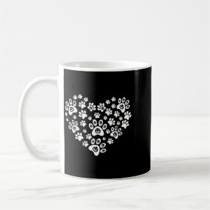 Taza De Café Calabaza divertida de Halloween con patas de perro