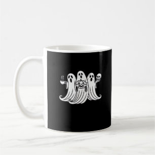 Taza De Café Calabaza espeluznante sosteniendo café