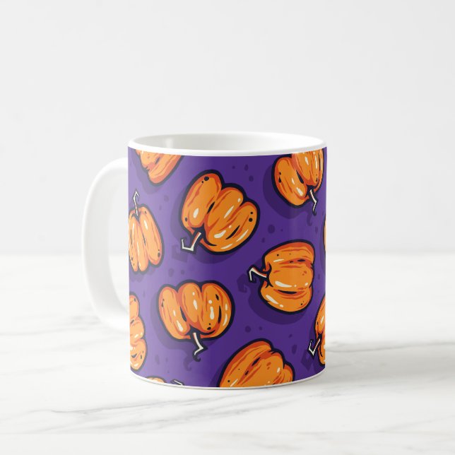 Taza De Café calabaza estampada (Anverso izquierdo)