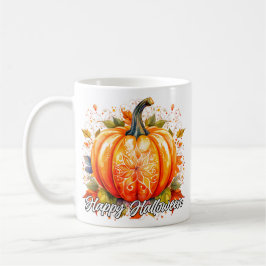 Taza De Café Calabaza festiva feliz de Halloween