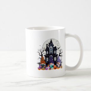 Taza De Café Calabaza Gnome Witch Halloween Otoño Fall