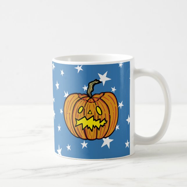 Taza De Café Calabaza Halloween Café Mug (Derecha)