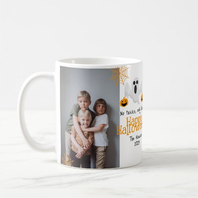 Taza De Café calabaza jack-o-lantern Happy Halloween Photo (Izquierda)