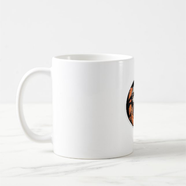 Taza De Café calabaza lenta Halloween pegatina camiseta sobredi (Izquierda)