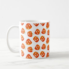 Taza De Café Calabaza Naranja de Halloween Truco o Trato Fiesta