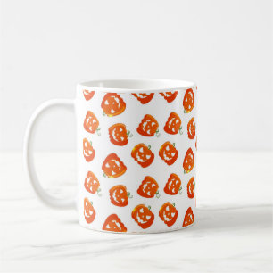 Taza De Café Calabaza Naranja de Halloween Truco o Trato Fiesta