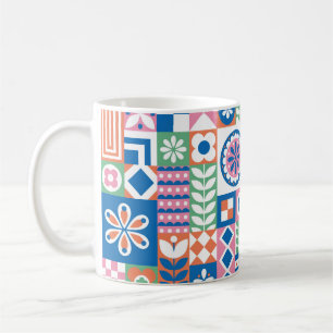 Taza De Café calabaza naranja doodle patrón sin soldadura, mar