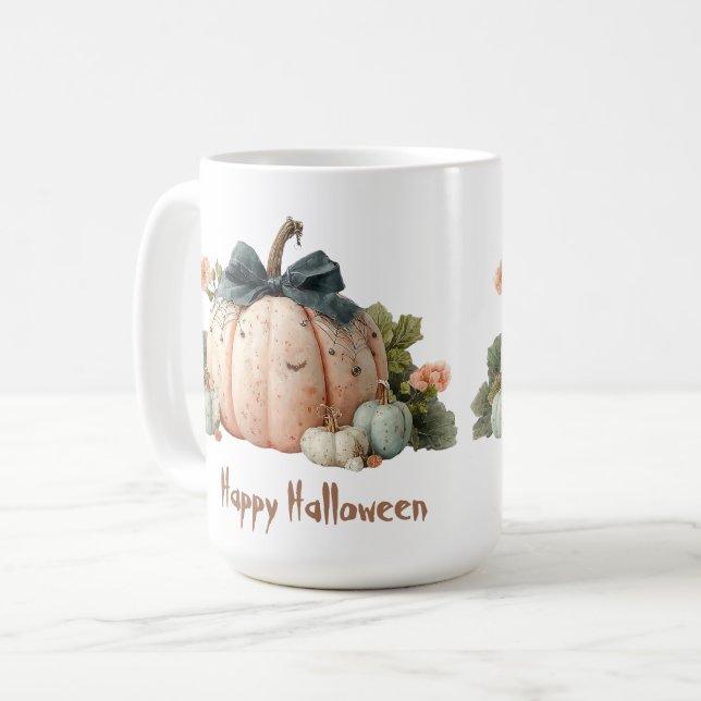 Taza De Café Calabaza pastel feliz Halloween (Anverso izquierdo)