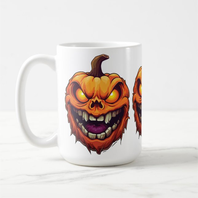 Taza De Café Calabaza Sonriente Siniestra (Izquierda)