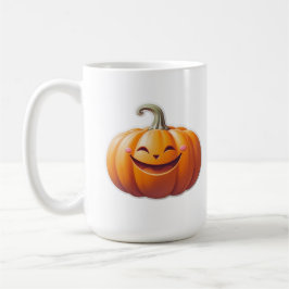 Taza De Café Calabaza sonriente suave - Carácter de caída diver