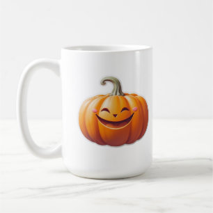 Taza De Café Calabaza sonriente suave - Carácter de caída diver