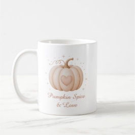 Taza De Café Calabaza Spice & Love Cute Pastel Calabaza Hallowe