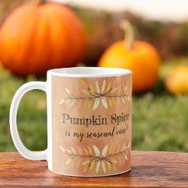 Taza De Café Calabaza Spice Seasonal Vice Otoño Fronteras de ho