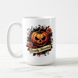 Taza De Café Calabaza veneciana dulce | Halloween floral