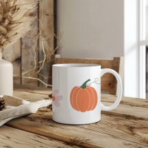 calabaza y flores en otoño