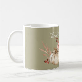 Taza De Café Calabazas acuarelas de bonito en salvia