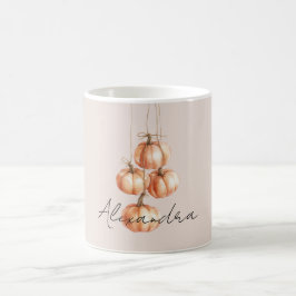 Taza De Café Calabazas Anaranjadas en Cuerdas