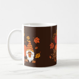 Taza De Café Calabazas, anís estrellado, palos de canela, hojas