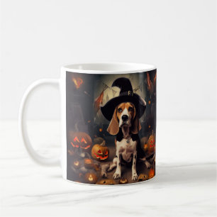 Taza De Café Calabazas Beagle Halloween Espeluznantes