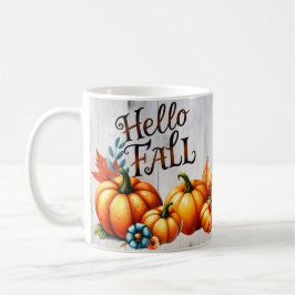Taza De Café Calabazas coloridas de otoño