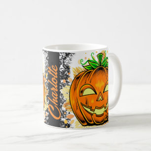 Taza De Café Calabazas con fantasía de JackoLantern personaliza