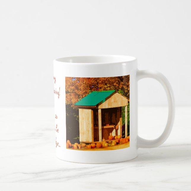 Taza De Café Calabazas de Acción de Gracias (Derecha)