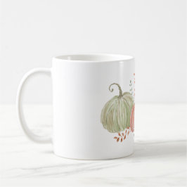Taza De Café Calabazas de caída de acuarela