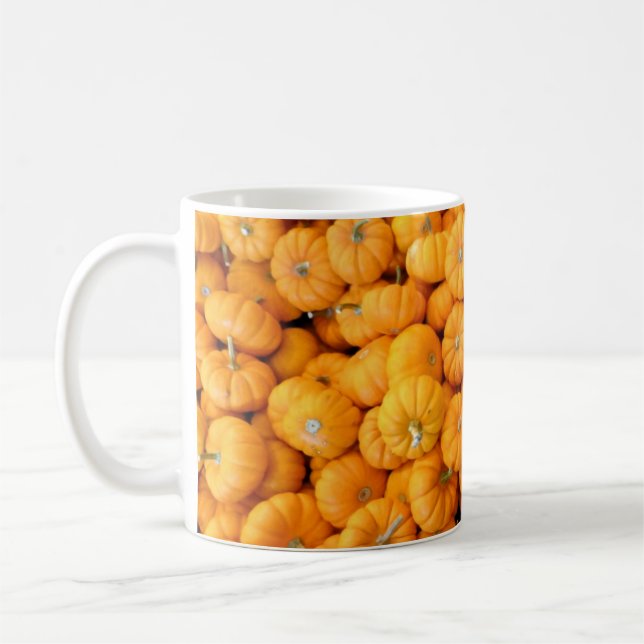 Taza De Café Calabazas de cosecha de Naranja pequeño (Izquierda)