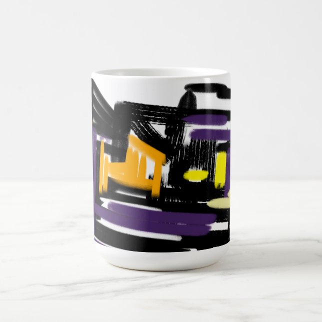 Taza De Café Calabazas de gato negro (Centro)