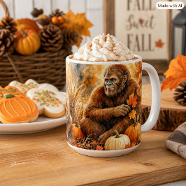 Taza De Café Calabazas de la cosecha de otoño de Bigfoot Natura