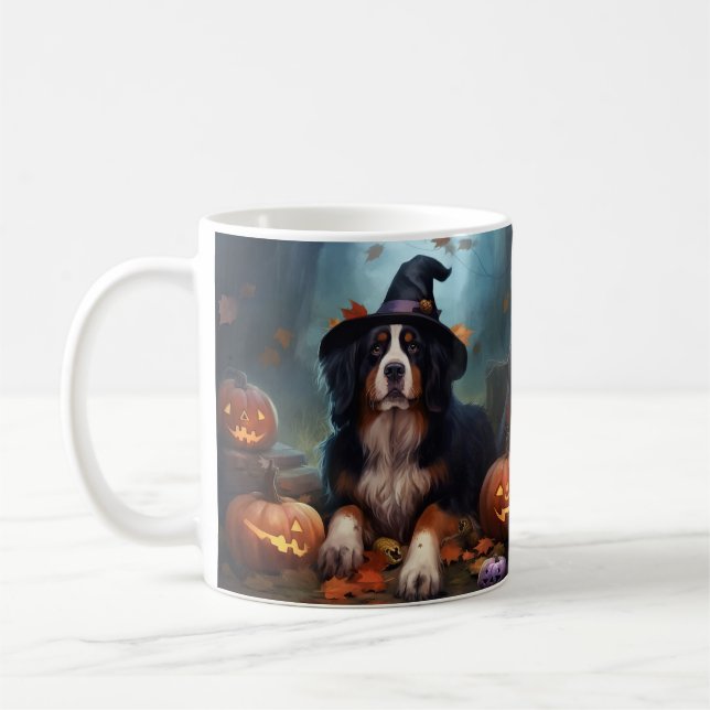 Taza De Café Calabazas de montaña de Bernese: miedo de Hallowee (Izquierda)