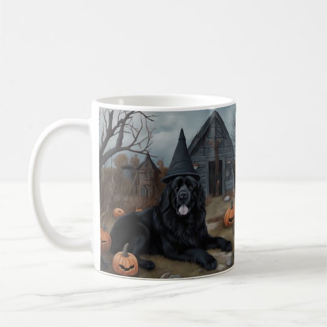 Taza De Café Calabazas de Newfoundland Halloween (Izquierda)
